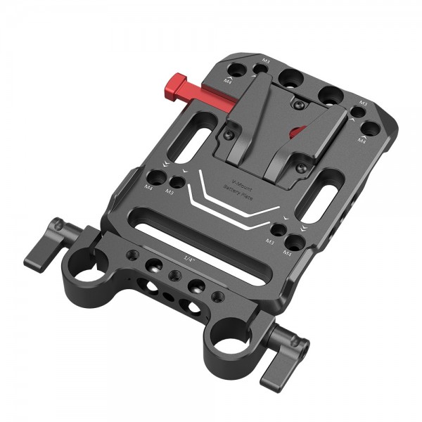 SmallRig V Mount Battery Plate with Dual 15mm Rod ...